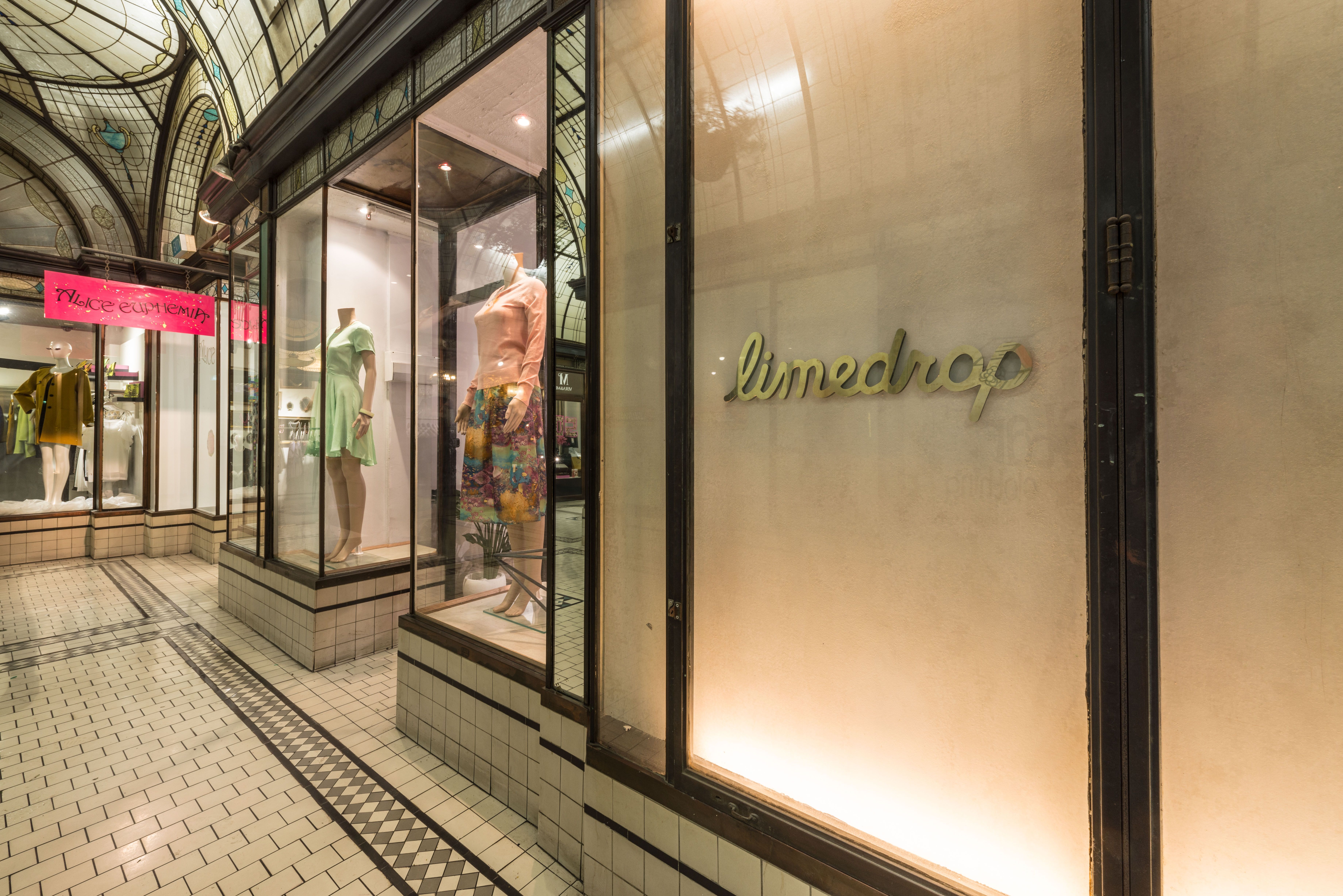 Limedrop - retail design, fabrication and fitout - Cathedral Arcade, Flinders Lane, Melbourne, Australia