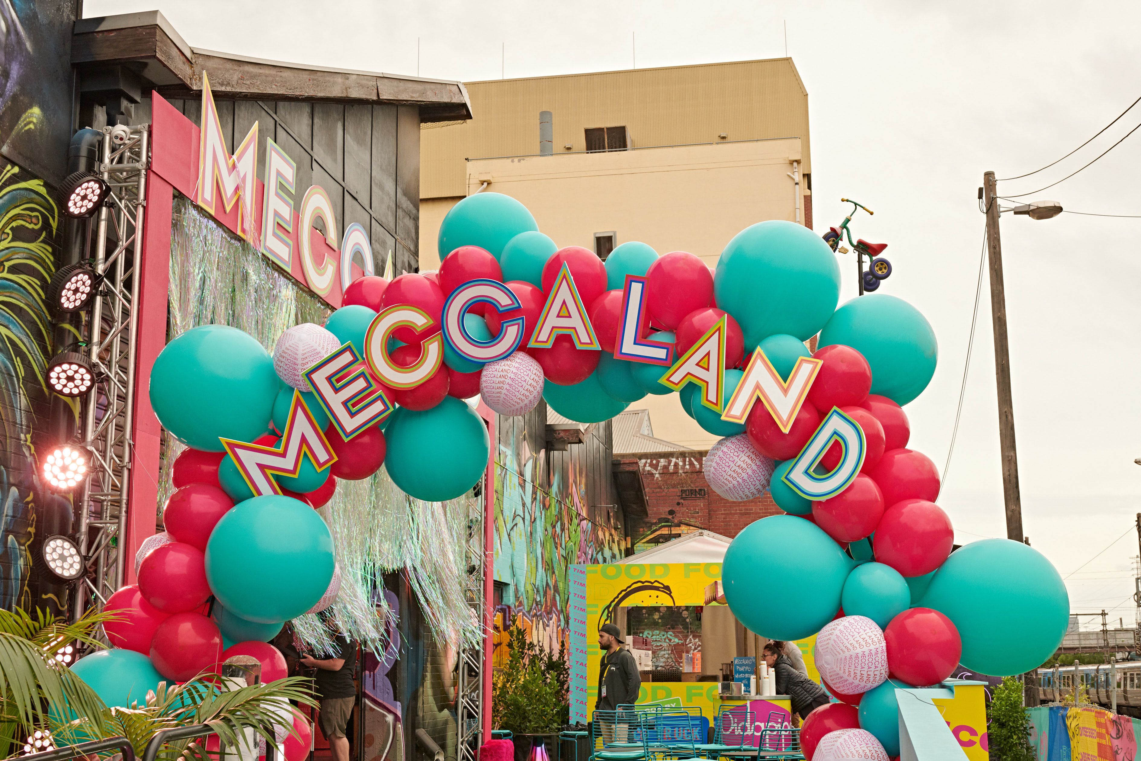 Meccaland Festival - retail brand activation, retail design, event production - Melbourne, Australia