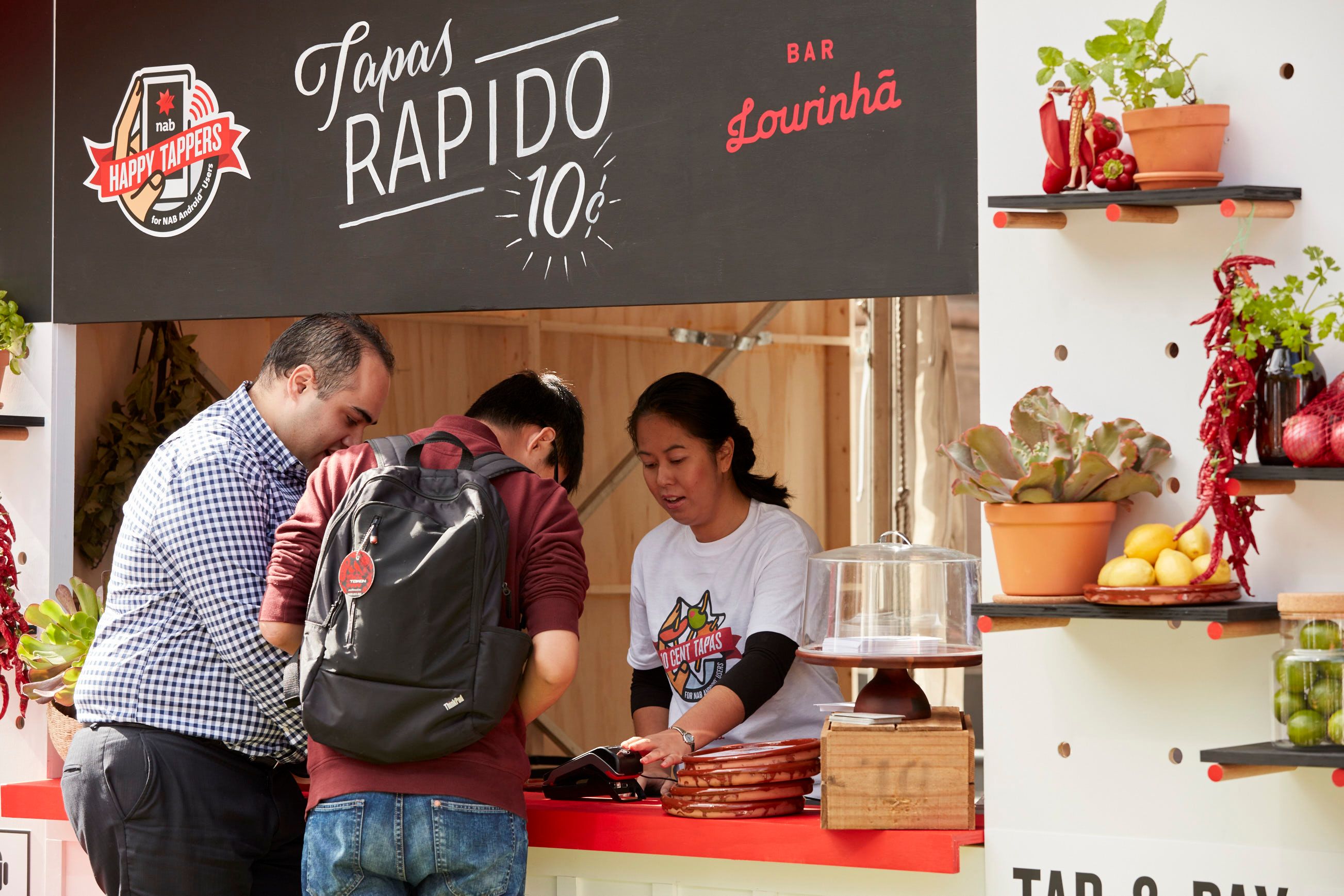 NAB Happy Tappers - brand activation, event management and production - State Library, Melbourne and Australia Square, Sydney, Australia