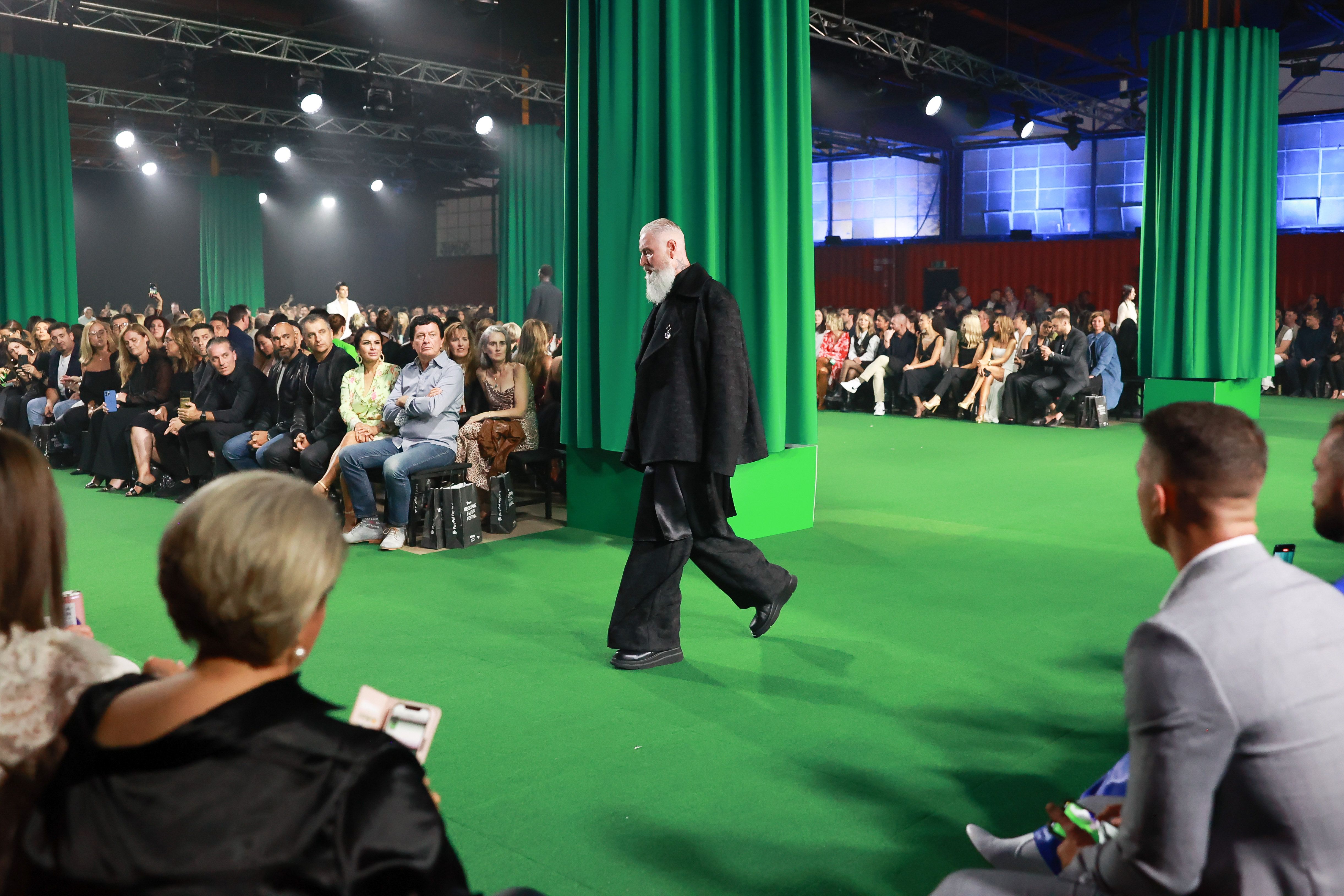 Melbourne Fashion Festival - Strateas Carlucci Runway - fashion runway set design, fabrication and installation - Melbourne, Australia