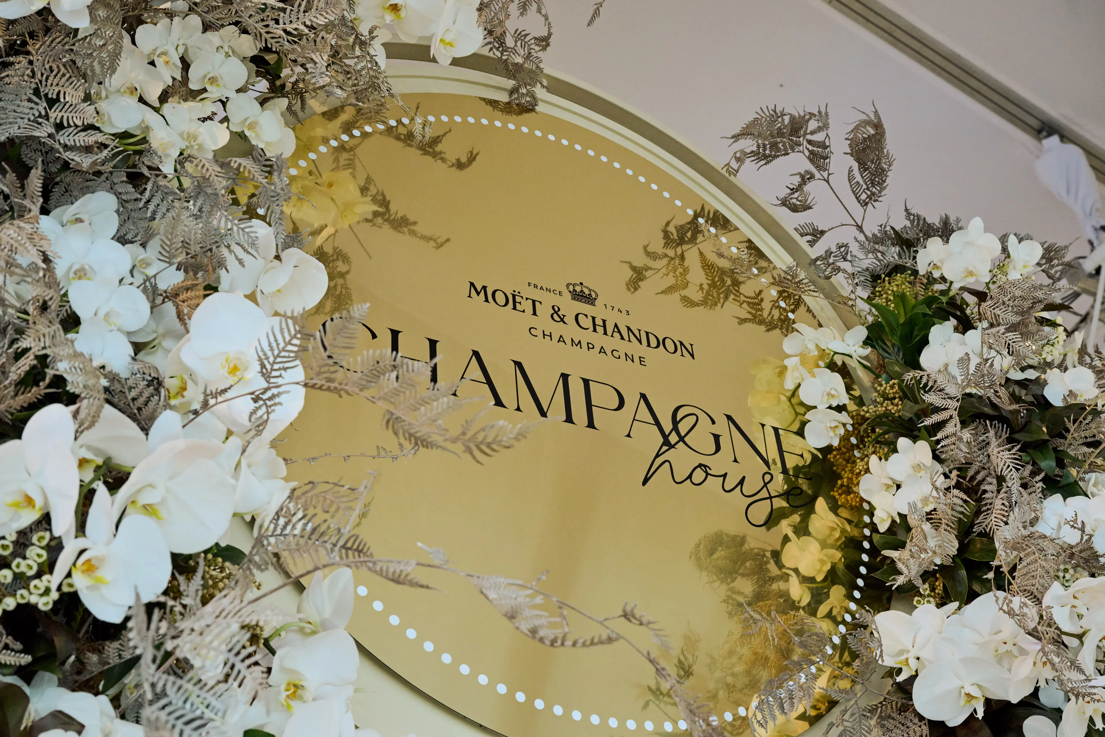 Champagne House at Caulfield Cup - hospitality interior design, event interior, fabrication and build - Caulfield Racecourse, Melbourne, Australia
