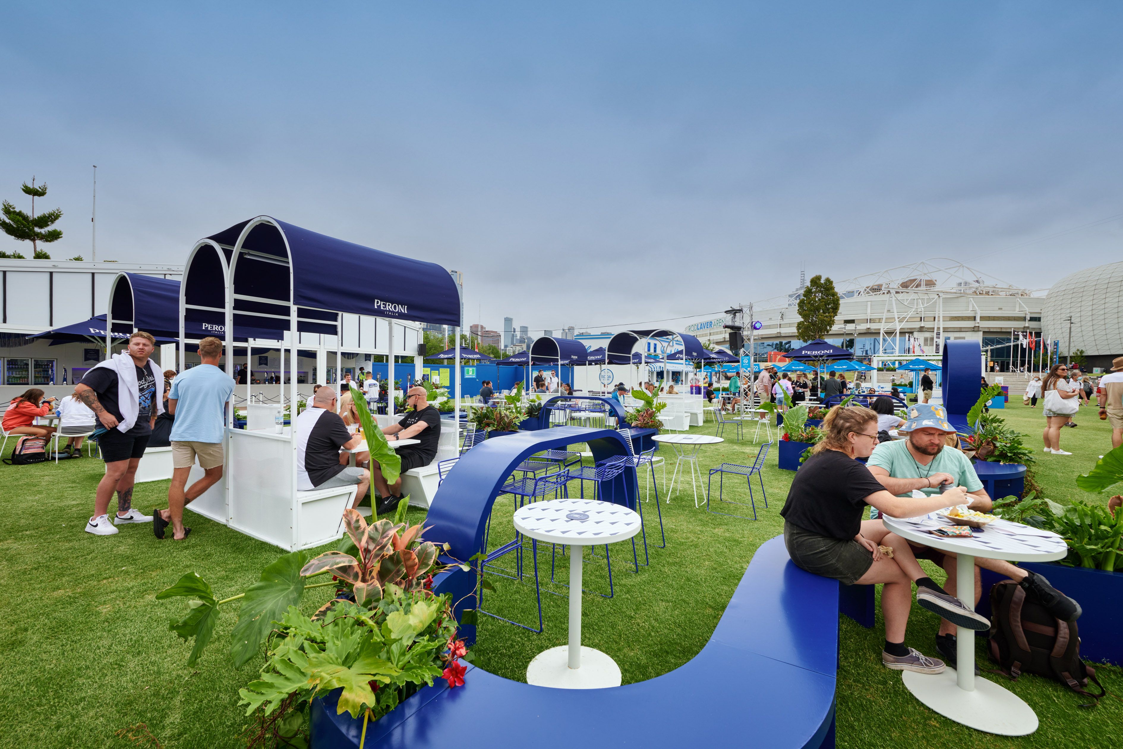 Peroni Australian Open - brand activation, event production, fabrication and build - Melbourne, Australia