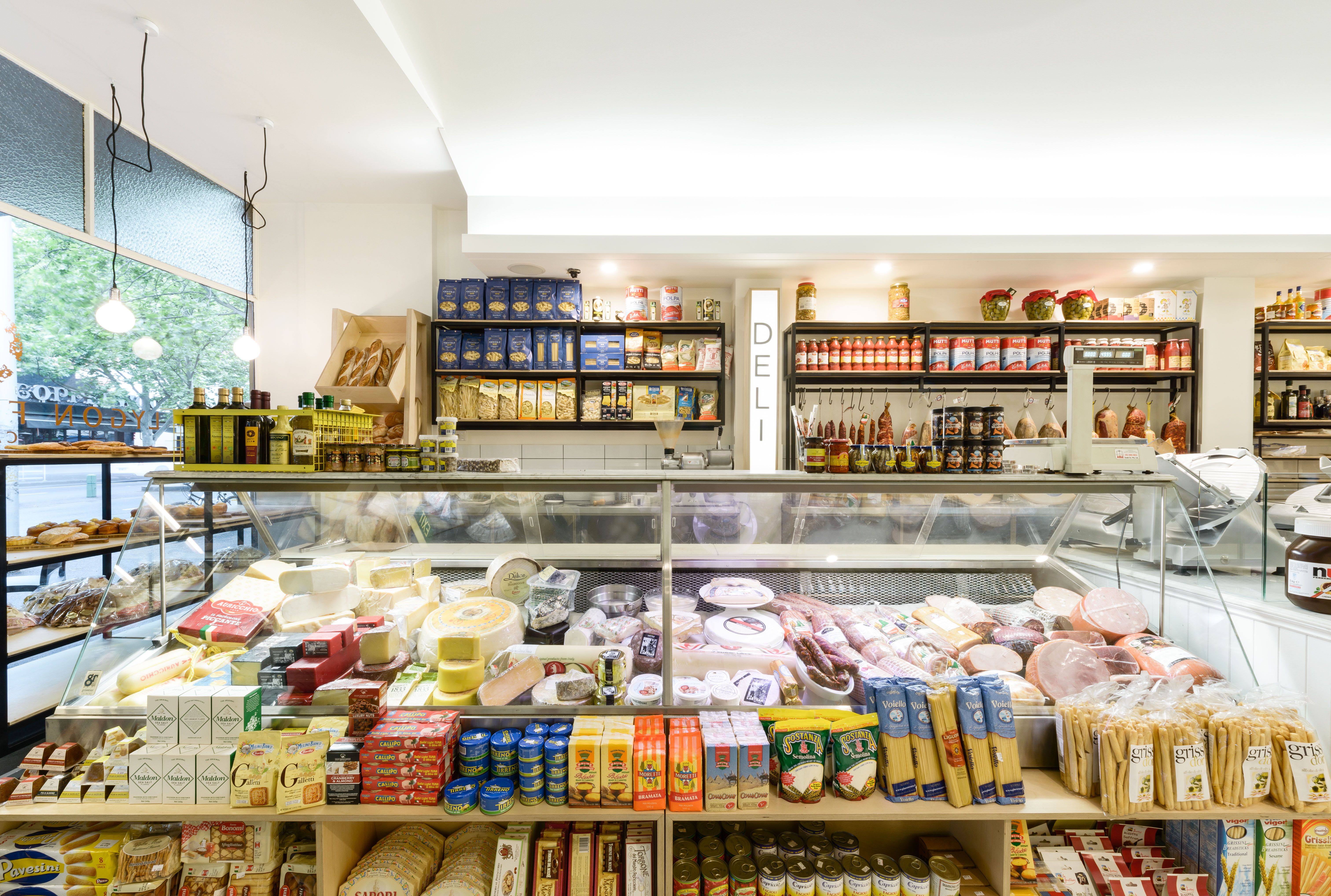 Lygon Food Store - hospitality interior design, fabrication and fitout - Lygon St, Carlton, Melbourne, Australia