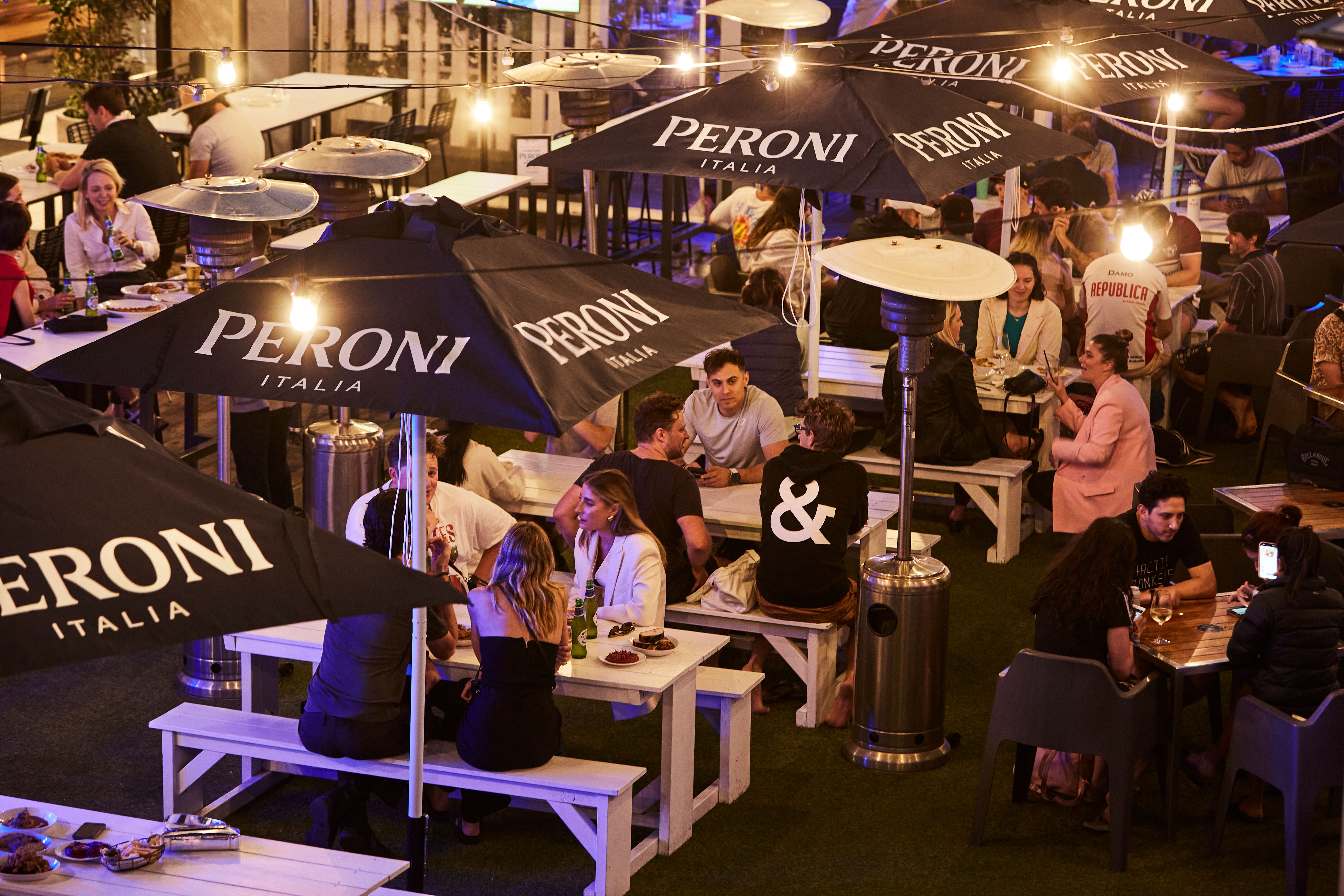 Il Pitstop - Peroni - on-premise marketing, brand activation - Republica, St Kilda, Victoria