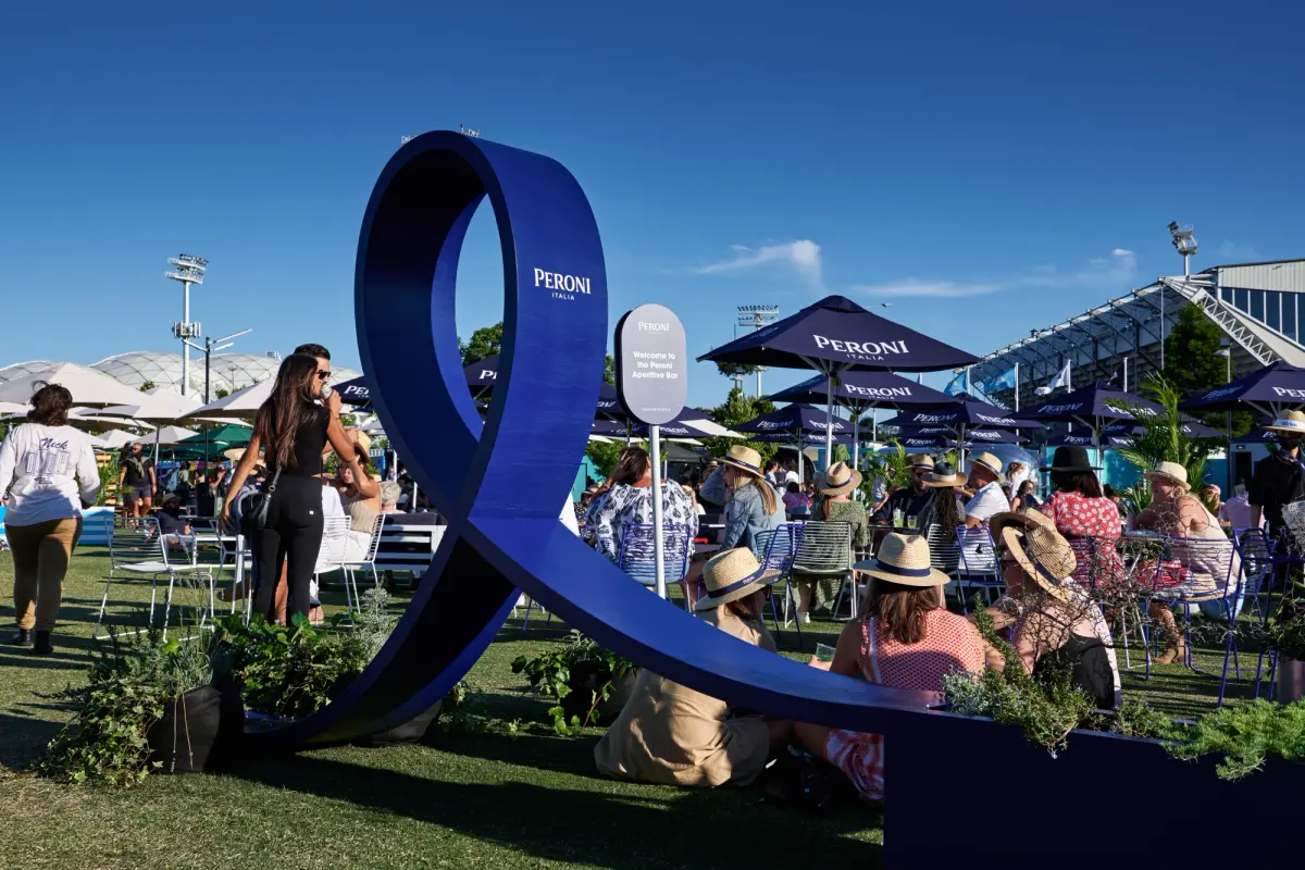 Peroni Australian Open - Melbourne Park, Australia Peroni Australian Open - brand activation, event production, fabrication and build - Melbourne Park, Australia