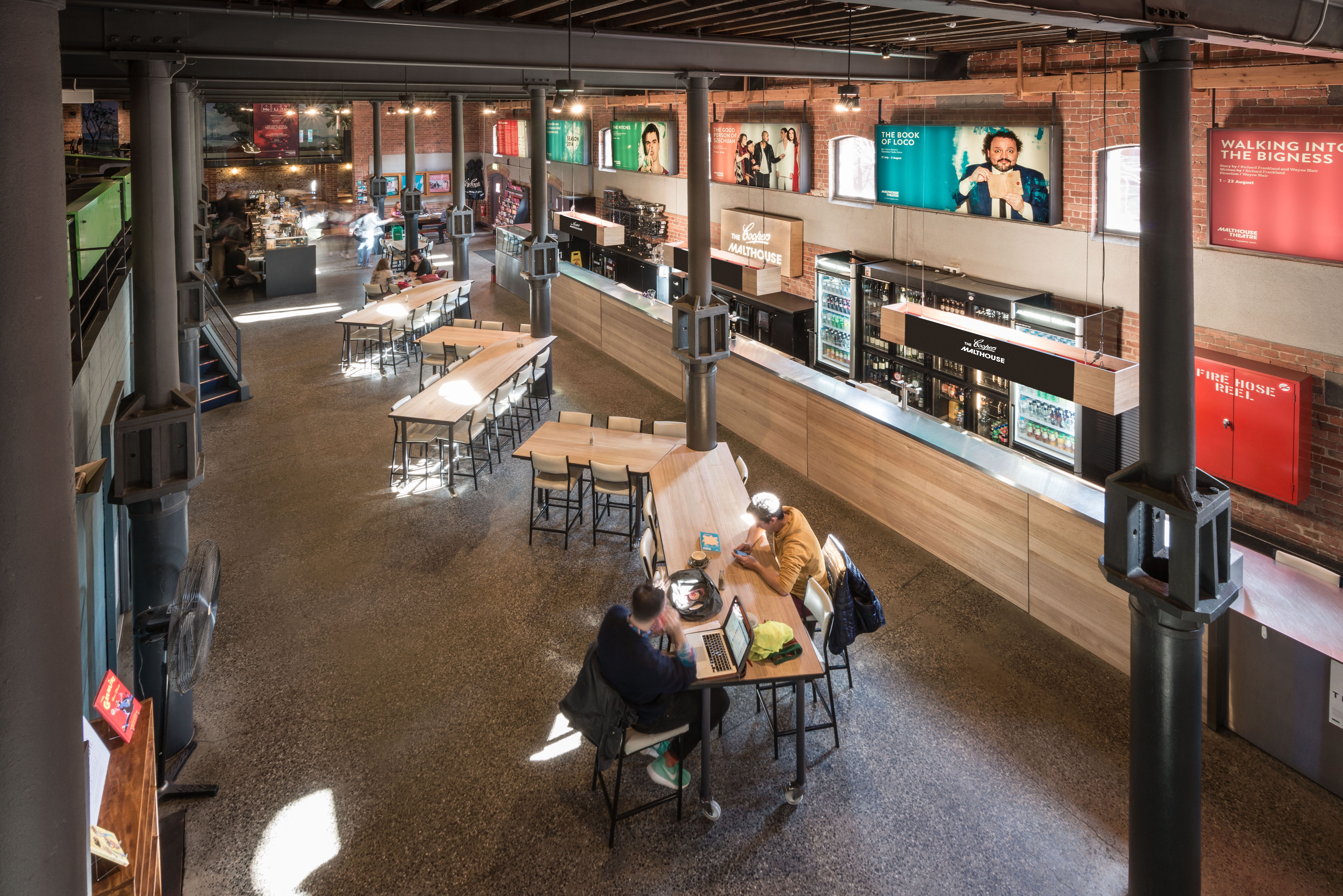 The Coopers Malthouse - Foyer - hospitality interior design, fabrication and fitout, brand activation - The Malthouse, Southbank, Melbourne, Australia