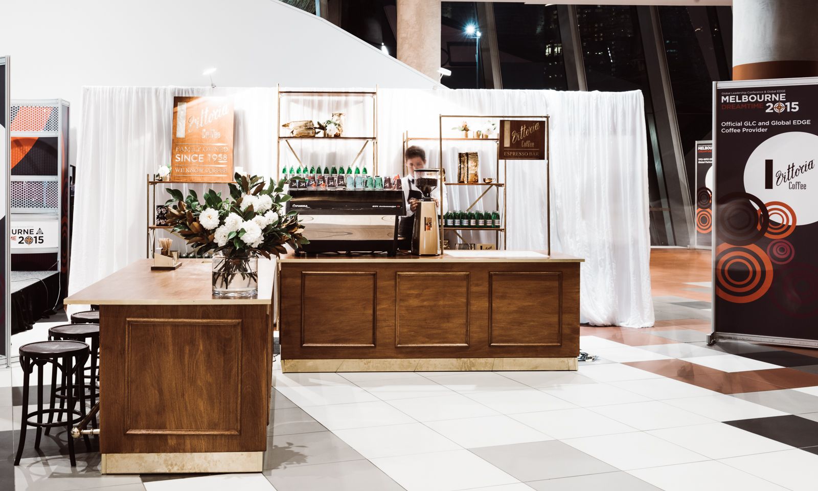 Vittoria Coffee Cart - retail activation, build - Melbourne, Australia